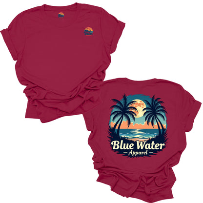 Vintage Graphic Tee - Tropical Moon by Blue Water Apparel