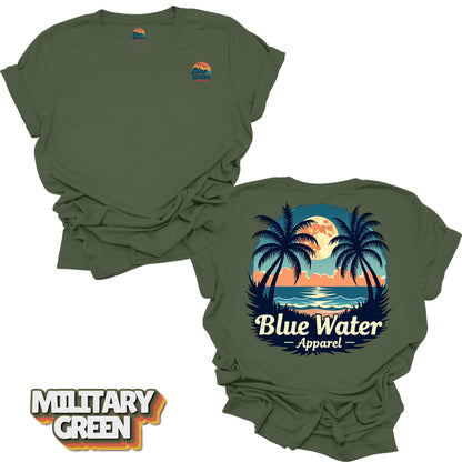 Vintage Graphic Tee - Tropical Moon by Blue Water Apparel