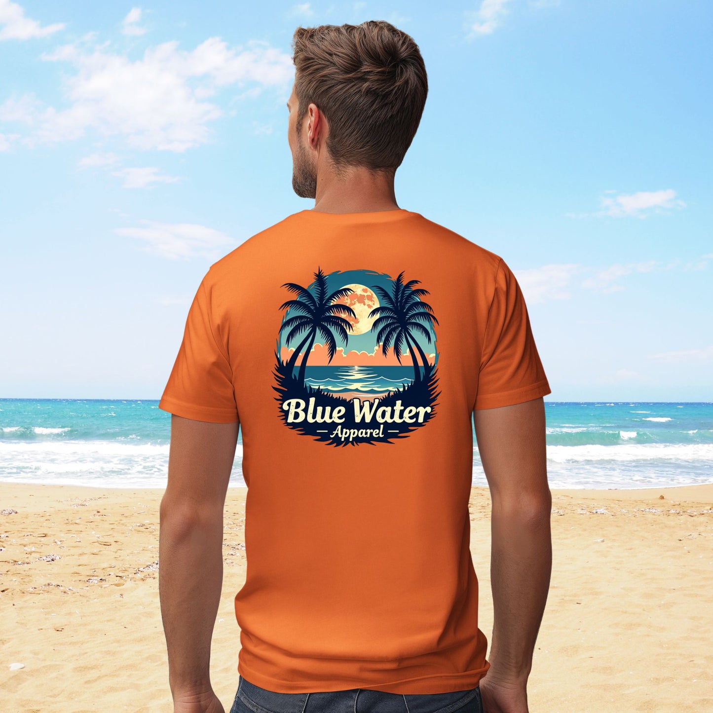 Vintage Graphic Tee - Tropical Moon by Blue Water Apparel