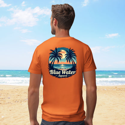 Vintage Graphic Tee - Tropical Moon by Blue Water Apparel
