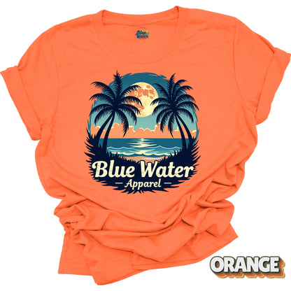 Vintage Graphic Tee - Tropical Moon by Blue Water Apparel
