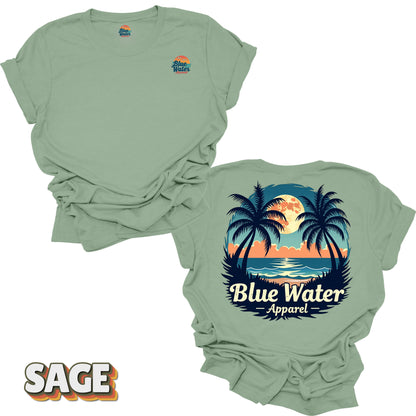 Vintage Graphic Tee - Tropical Moon by Blue Water Apparel