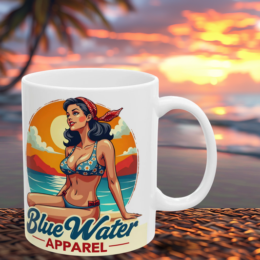 Vintage Pin-Up 11oz. Mug by Blue Water Apparel