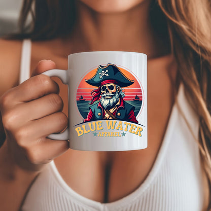 Vintage Pirate 11oz Ceramic Mug by Blue Water Apparel