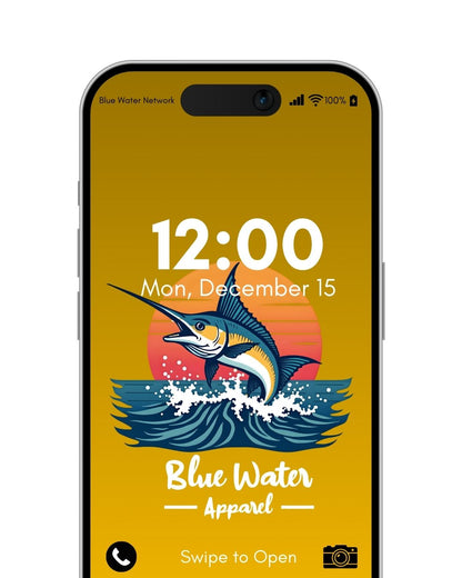 vintage marlin mustard yellow mockup by blue water apparel