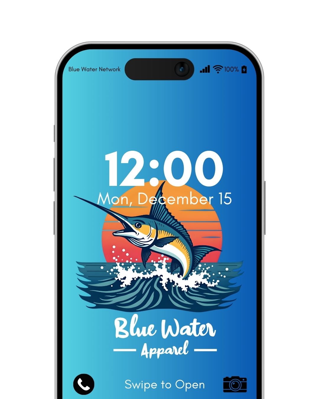 vintage marlin blue mockup by blue water apparel