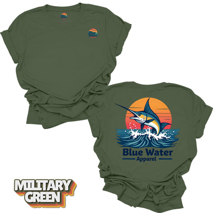 Vintage Graphic Tee - Vintage Marlin by Blue Water Apparel
