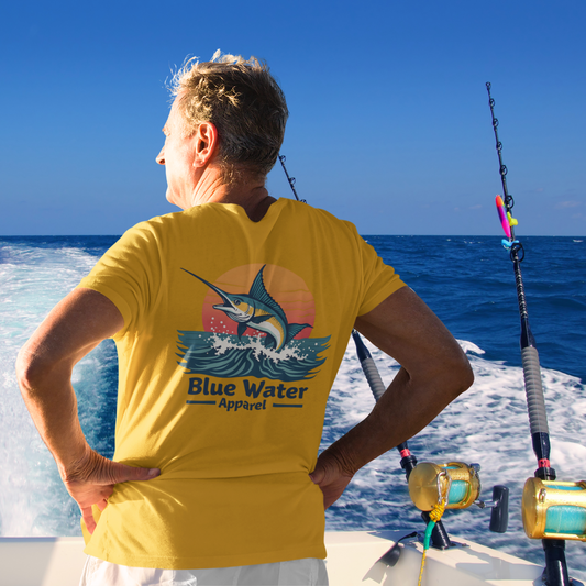 Vintage Graphic Tee - Vintage Marlin by Blue Water Apparel