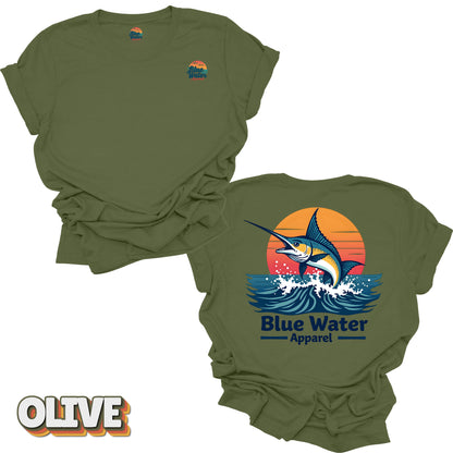 Vintage Graphic Tee - Vintage Marlin by Blue Water Apparel