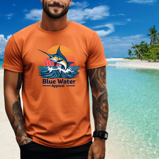 Vintage Graphic Tee - Vintage Marlin by Blue Water Apparel