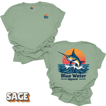 Vintage Graphic Tee - Vintage Marlin by Blue Water Apparel