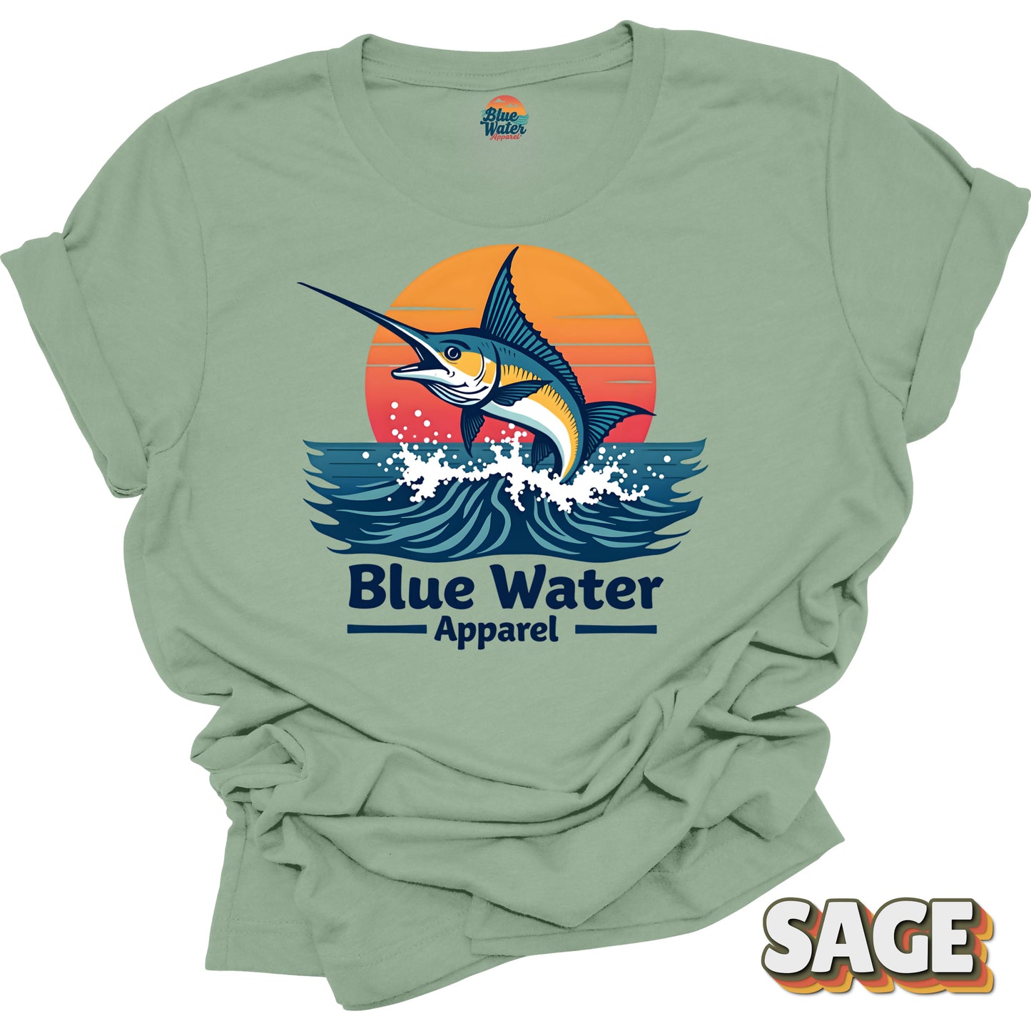 Vintage Graphic Tee - Vintage Marlin by Blue Water Apparel