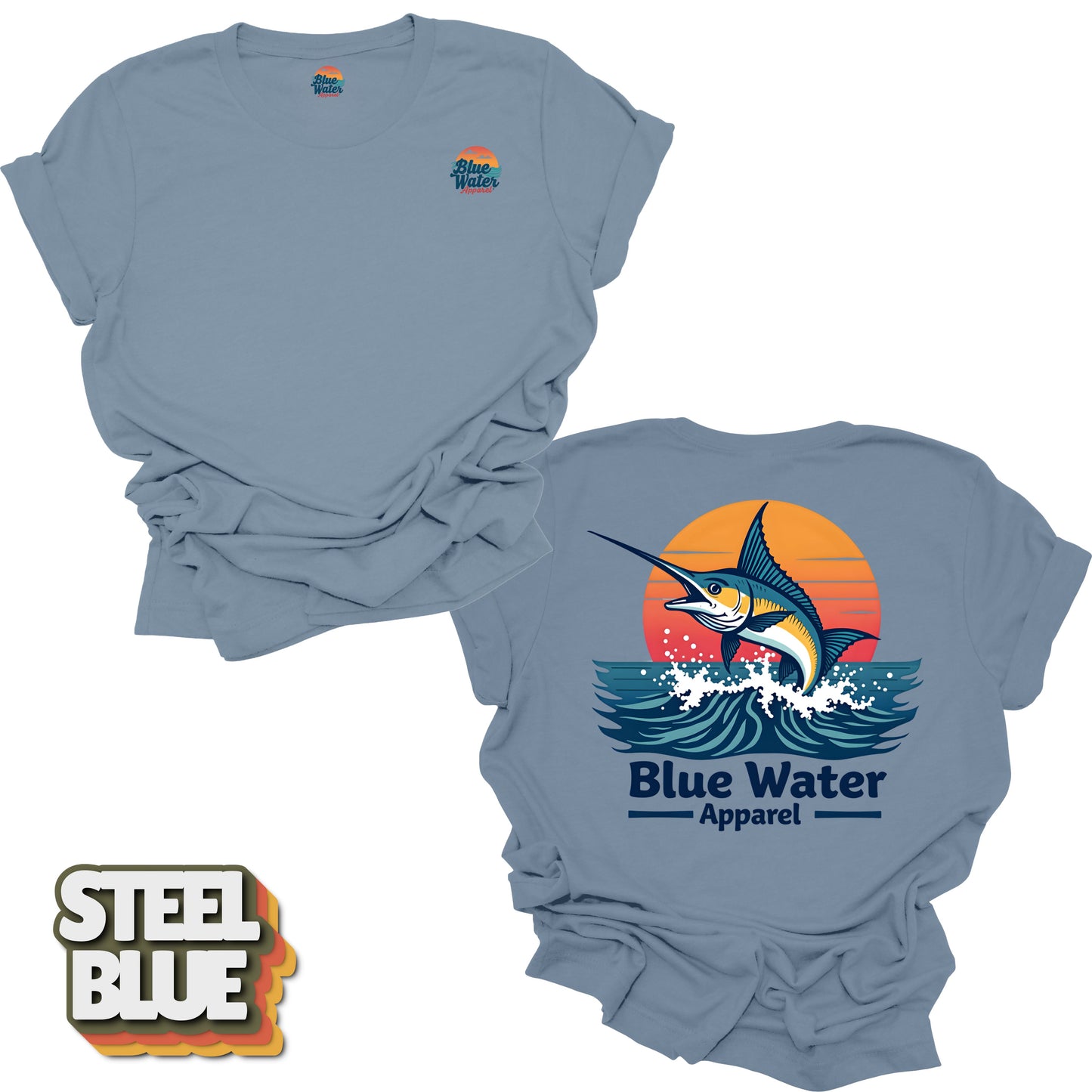 Vintage Graphic Tee - Vintage Marlin by Blue Water Apparel