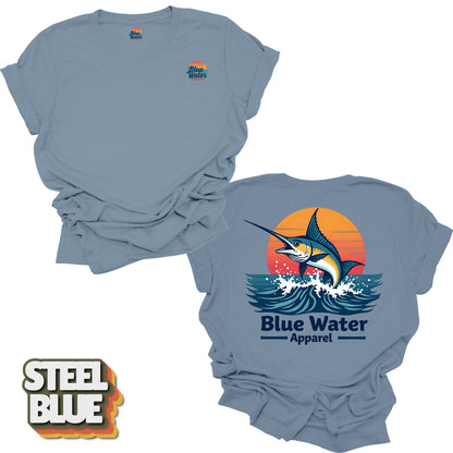 Vintage Graphic Tee - Vintage Marlin by Blue Water Apparel