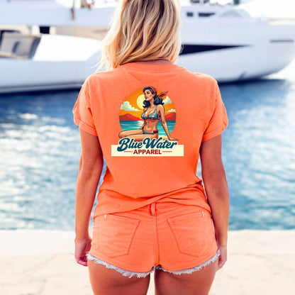 Vintage Graphic Tee - Vintage Pin-Up by Blue Water Apparel