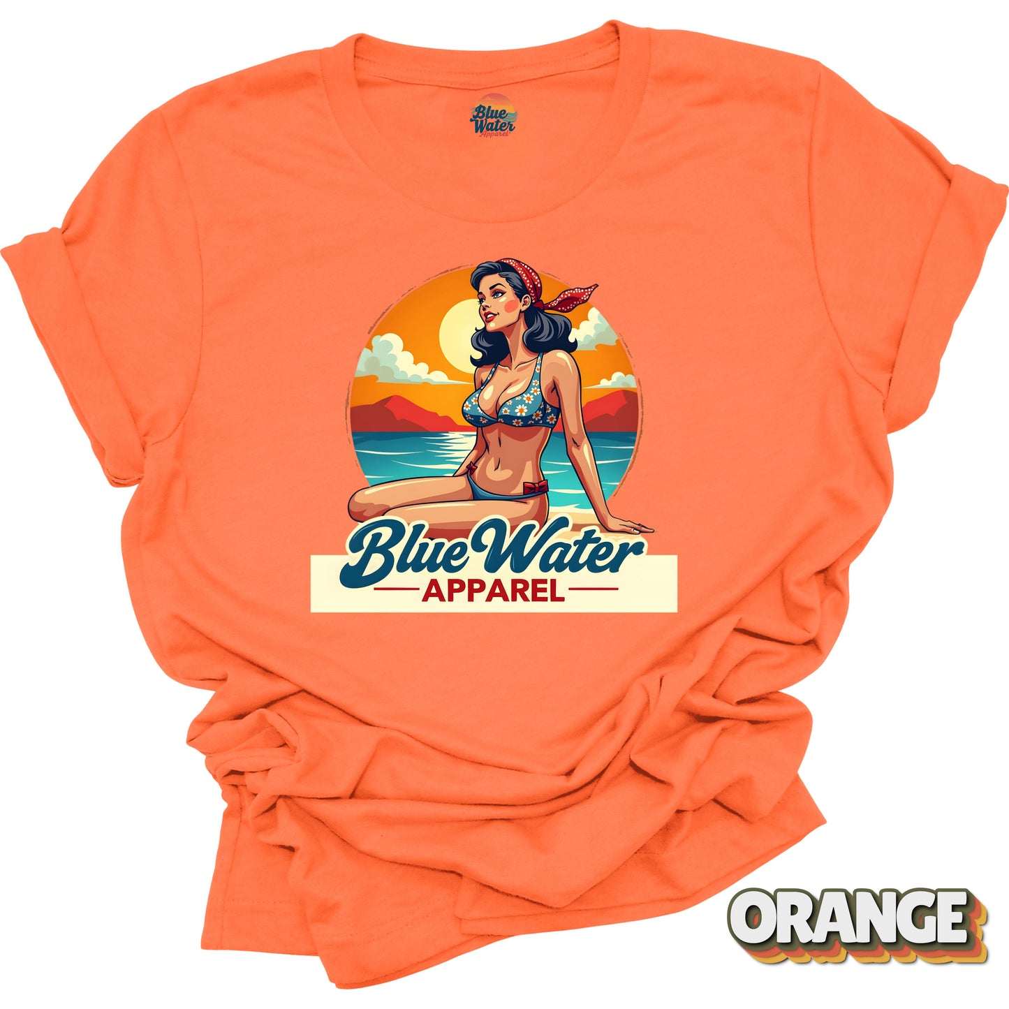 Vintage Graphic Tee - Vintage Pin-Up by Blue Water Apparel