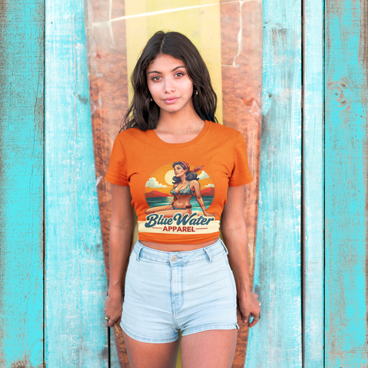 Vintage Graphic Tee - Vintage Pin-Up by Blue Water Apparel