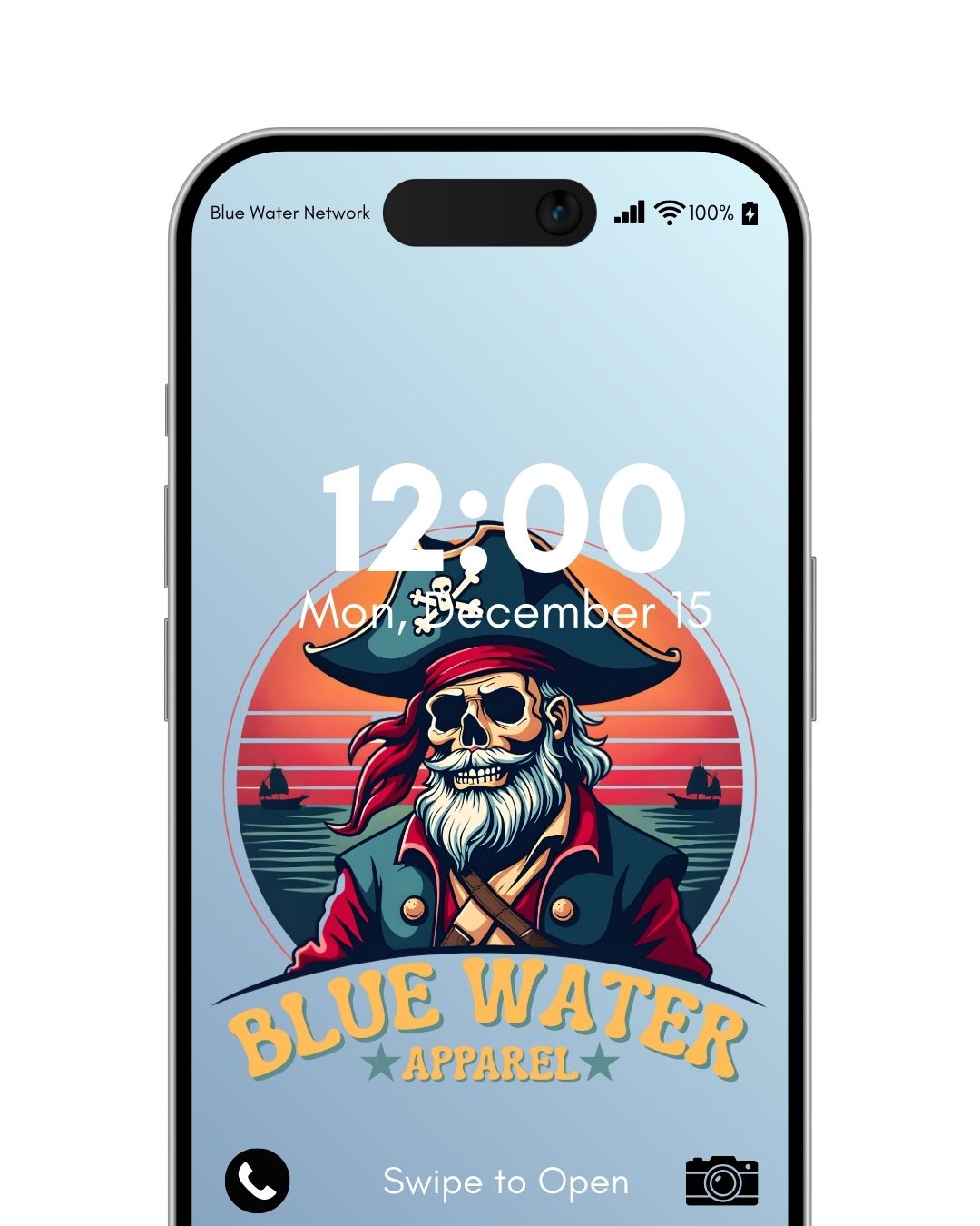 vintage pirate light blue mockup by blue water apparel