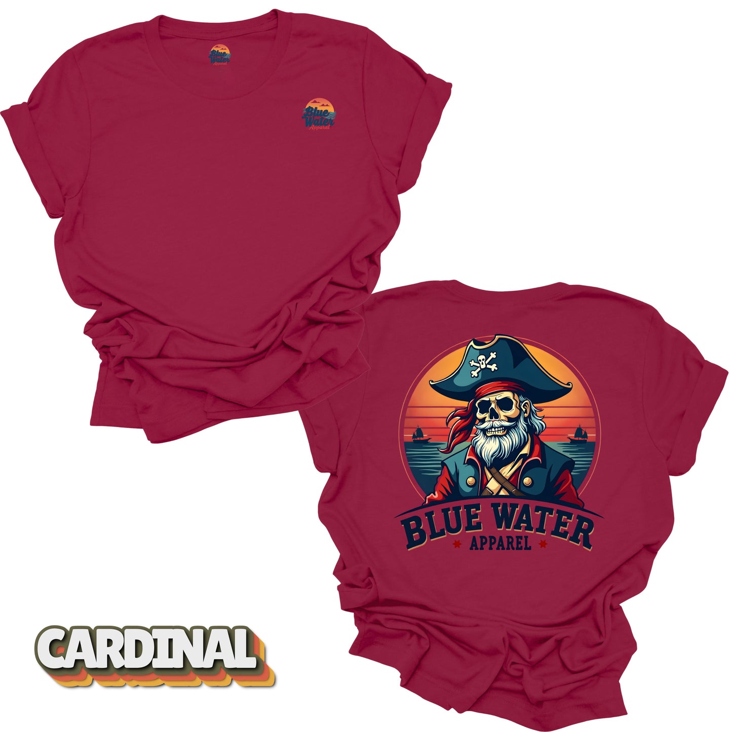 Vintage Graphic Tee - Vintage Pirate by Blue Water Apparel