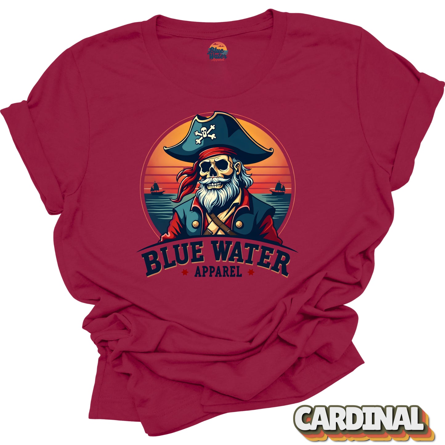 Vintage Graphic Tee - Vintage Pirate by Blue Water Apparel