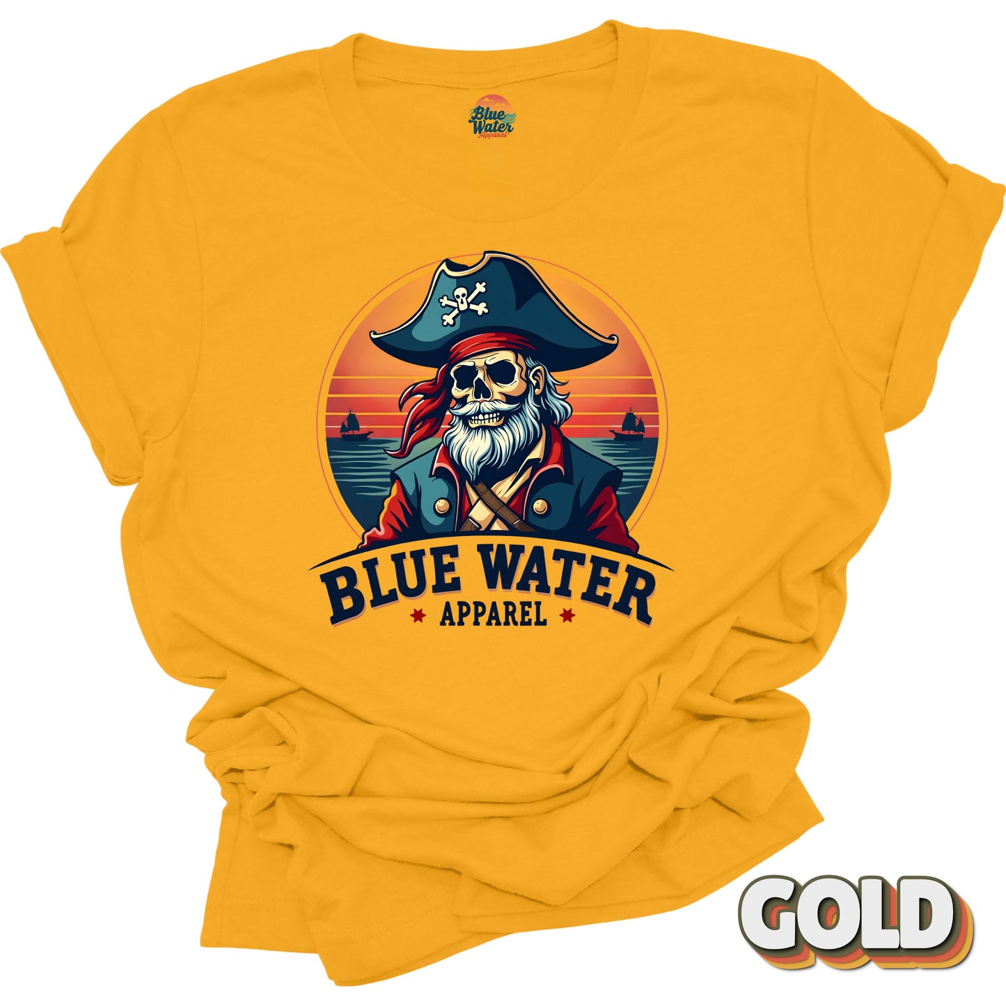 Vintage Graphic Tee - Vintage Pirate by Blue Water Apparel