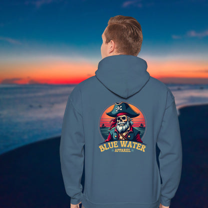 Vintage Graphic Hoodie - Vintage Pirate by Blue Water Apparel