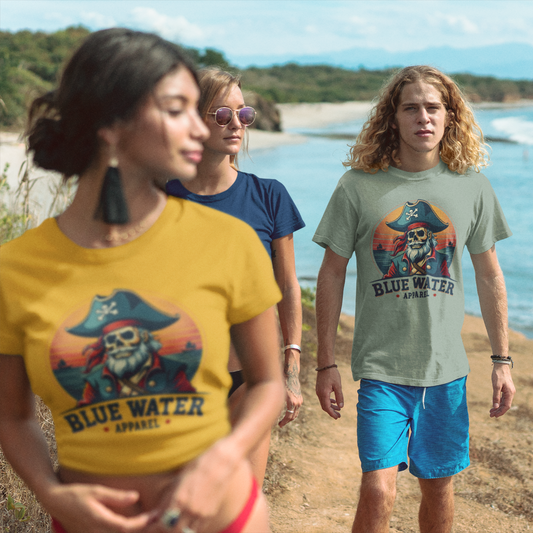 Vintage Graphic Tee - Vintage Pirate by Blue Water Apparel