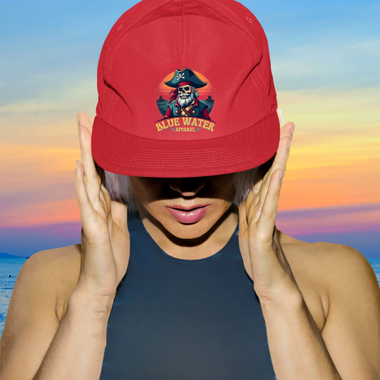 Vintage Graphic Surf Cap - Vintage Pirate by Blue Water Apparel