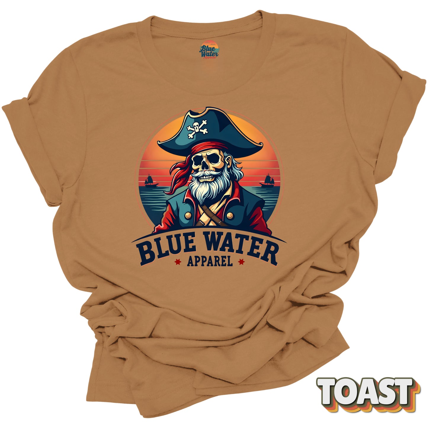 Vintage Graphic Tee - Vintage Pirate by Blue Water Apparel