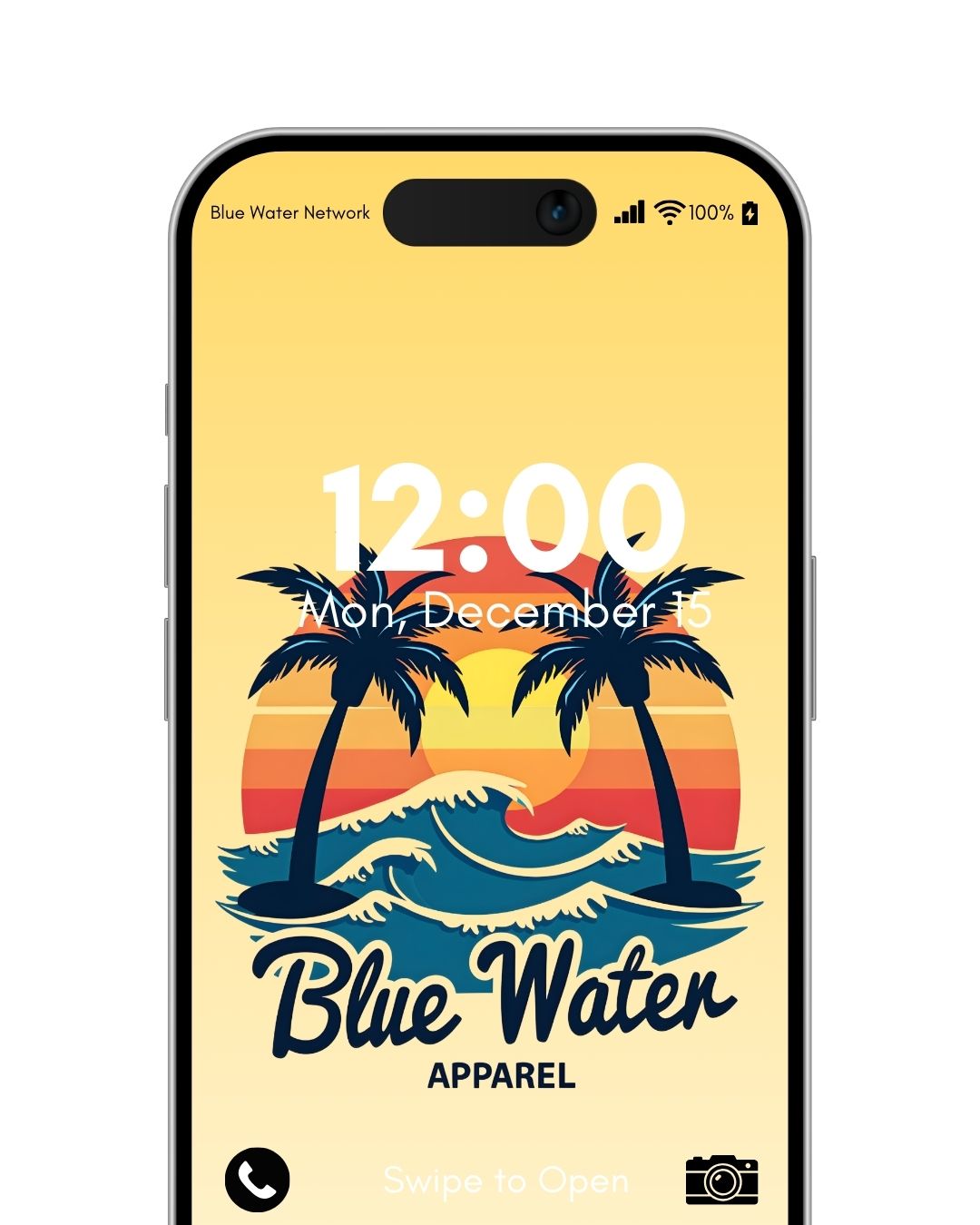 vintage sunset yellow android mockup by blue water apparel