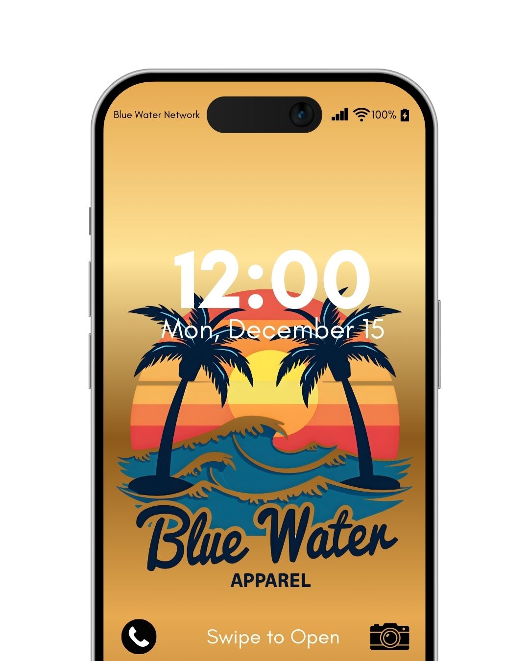 vintage sunset gold android mockup by blue water apparel