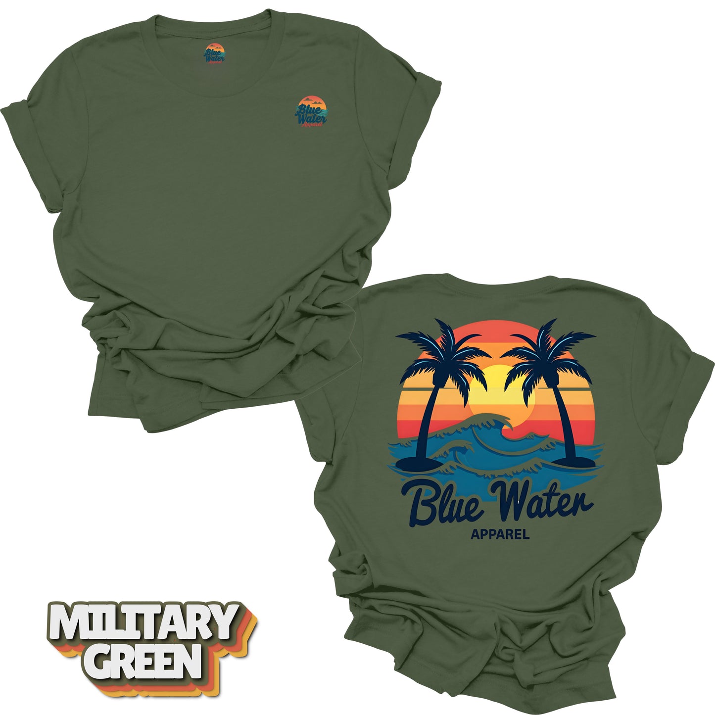 Vintage Graphic Tee - Vintage Sunset by Blue Water Apparel