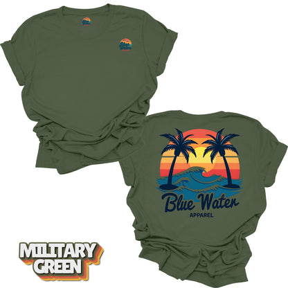 Vintage Graphic Tee - Vintage Sunset by Blue Water Apparel