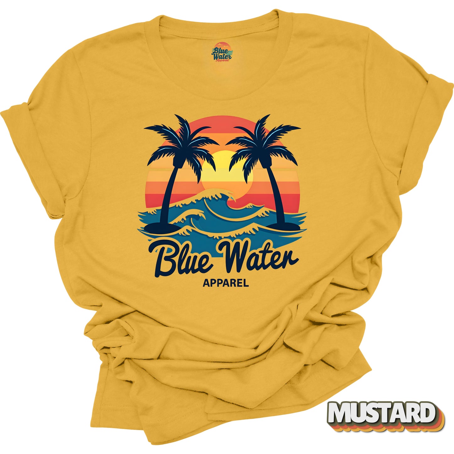 Vintage Graphic Tee - Vintage Sunset by  Blue Water Apparel
