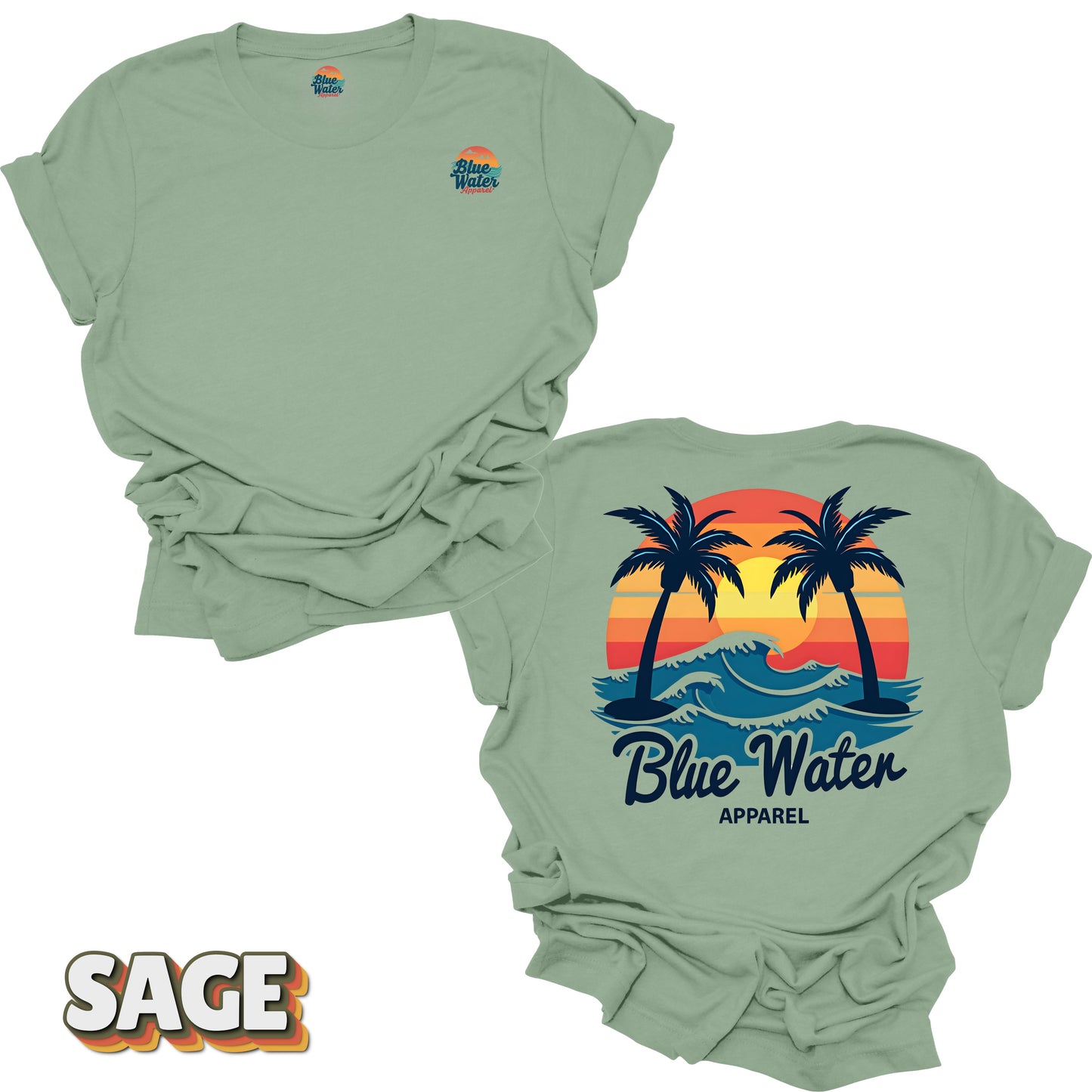 Vintage Graphic Tee - Vintage Sunset by Blue Water Apparel