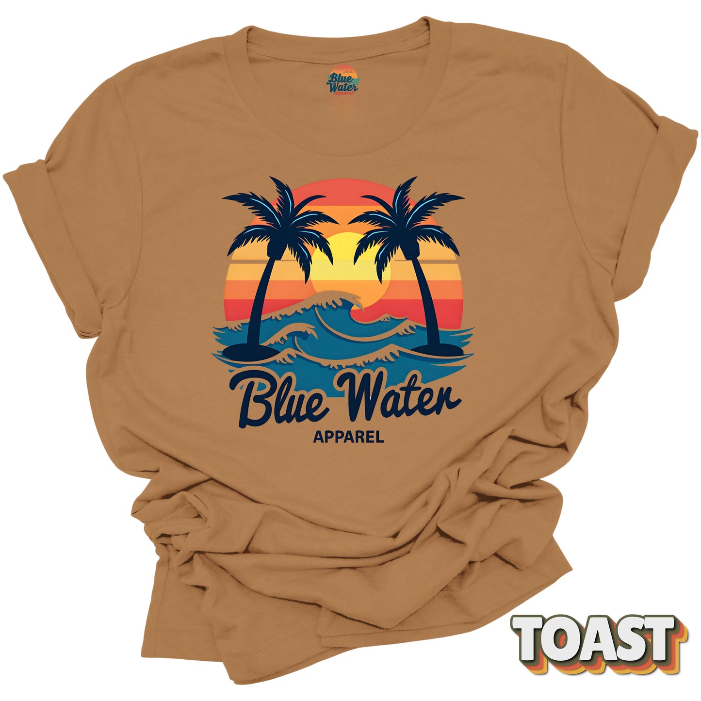 Vintage Graphic Tee - Vintage Sunset by  Blue Water Apparel