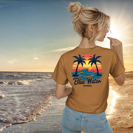 Vintage Graphic Tee - Vintage Sunset by Blue Water Apparel
