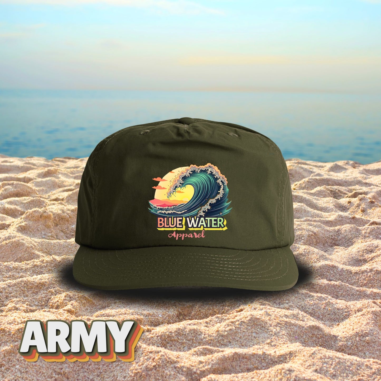 Vintage Graphic Surf Cap - Vintage Surf by Blue Water Apparel