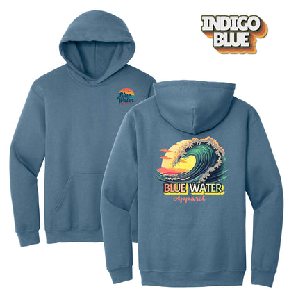 Vintage Graphic Hoodie - Vintage Surf by Blue Water Apparel