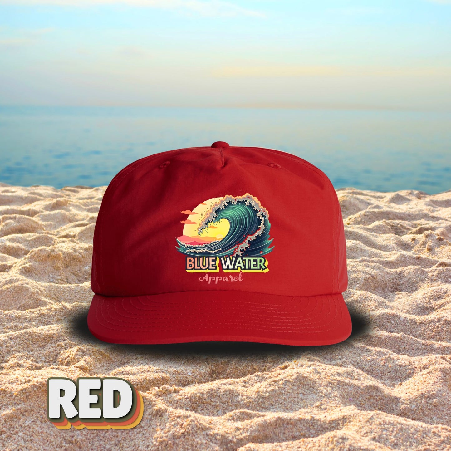 Vintage Graphic Surf Cap - Vintage Surf by Blue Water Apparel