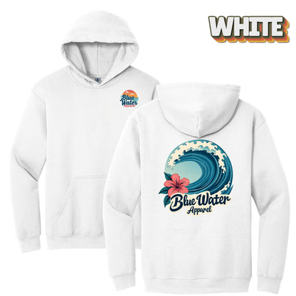 Vintage Graphic Hoodie - Hibiscus Wave by Blue Water Apparel