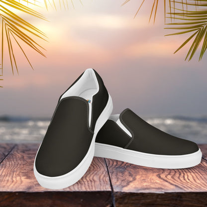 Black Women’s Slip-On Canvas Shoes to Match Our Retro Collection T-Shirts!