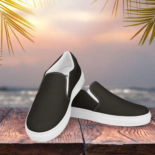 Black Women’s Slip-On Canvas Shoes to Match Our Retro Collection T-Shirts!