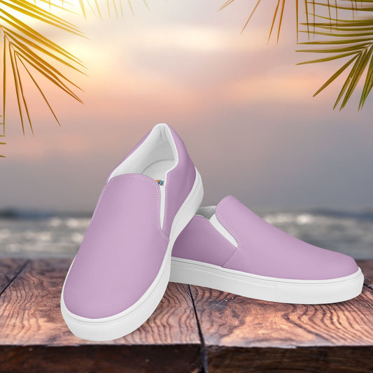 Lilac Women’s Slip-On Canvas Shoes to Match Our Retro Collection T-Shirts!