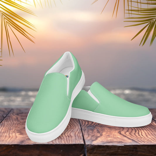 Mint Women’s Slip-On Canvas Shoes to Match Our Retro Collection T-Shirts!