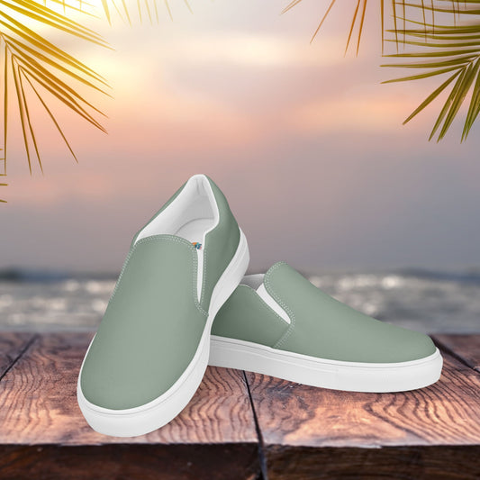 Sage Women’s Slip-On Canvas Shoes to Match Our Vintage Collection T-Shirts!