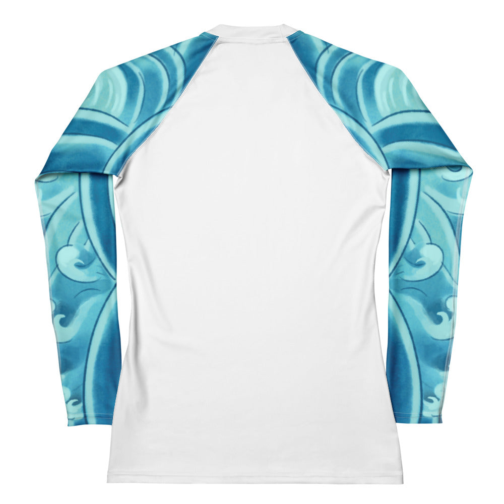 Blue Water Surf Women's Rash Guard - by Blue Water Apparel (Bikini Bottom Sold Separately)