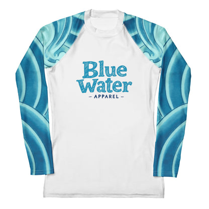 Blue Water Surf Women's Rash Guard - by Blue Water Apparel (Bikini Bottom Sold Separately)