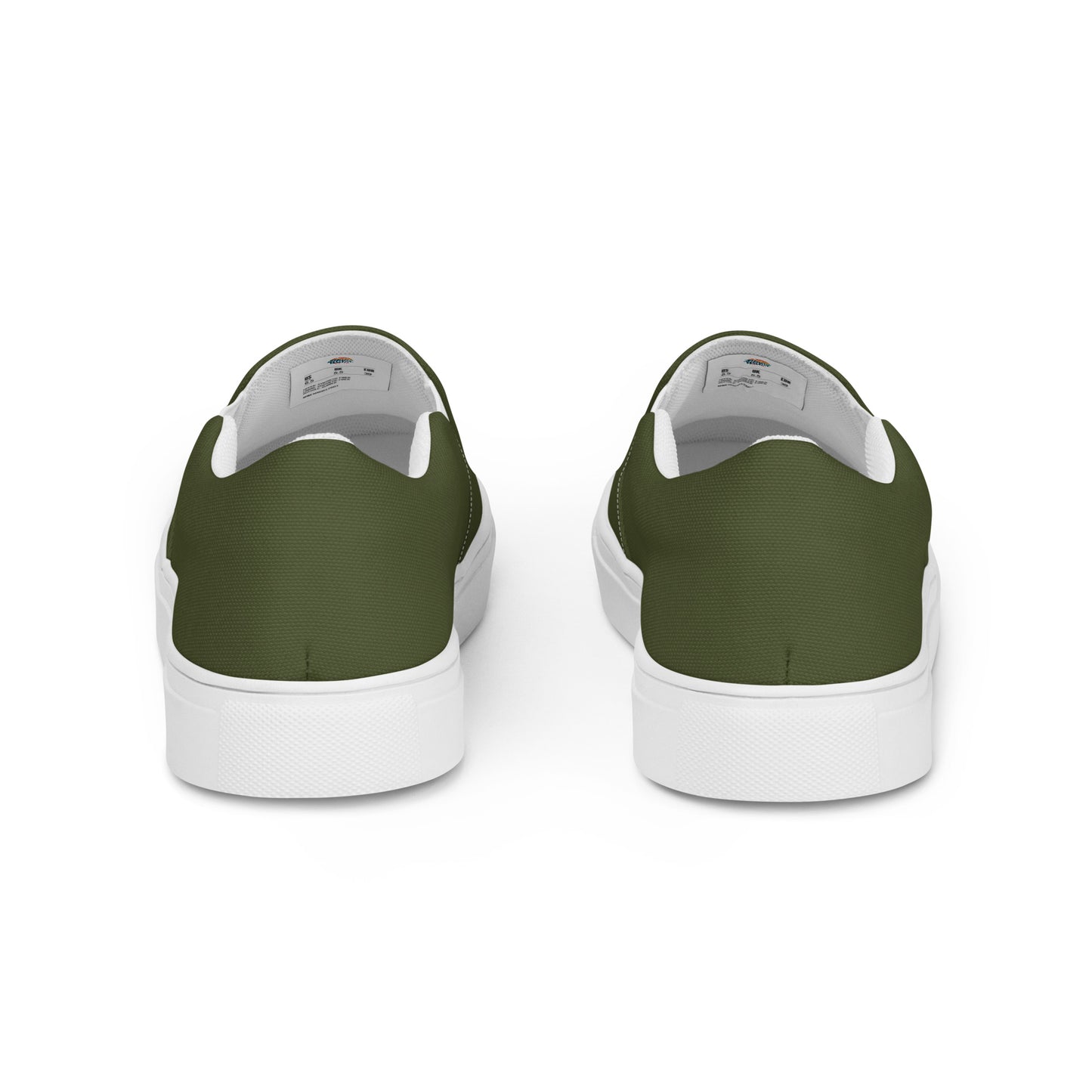 Olive Men’s Slip-On Canvas Shoes to Match Our Vintage Collection T-Shirts!