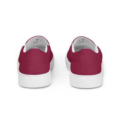 Cardinal Red Men’s Slip-On Canvas Shoes to Match Our Vintage Collection T-Shirts & Hooded Sweatshirts!